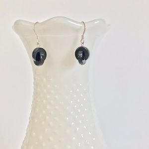 Black Onyx Drop Earrings